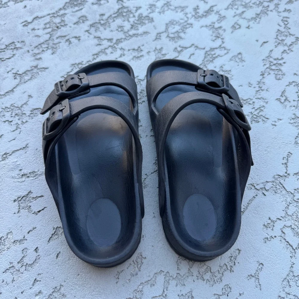 Birkenstock Kids Arizona EVA Black Sandals Waterproof Slides Size 31 L13 200mm
